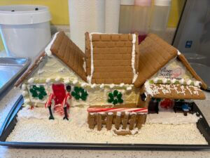 A Village Scoop Gingerbread house