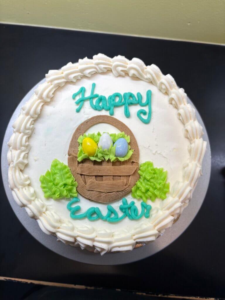 Custom Easter Ice Cream Cake from Village Scoop
