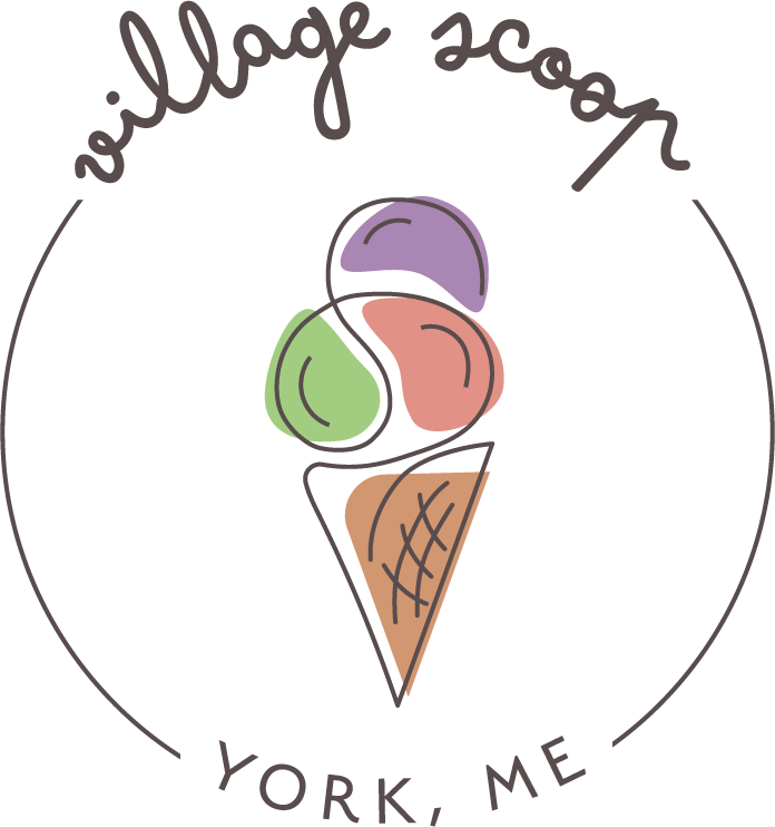 Village Scoop Ice Cream Shop Logo - York, ME